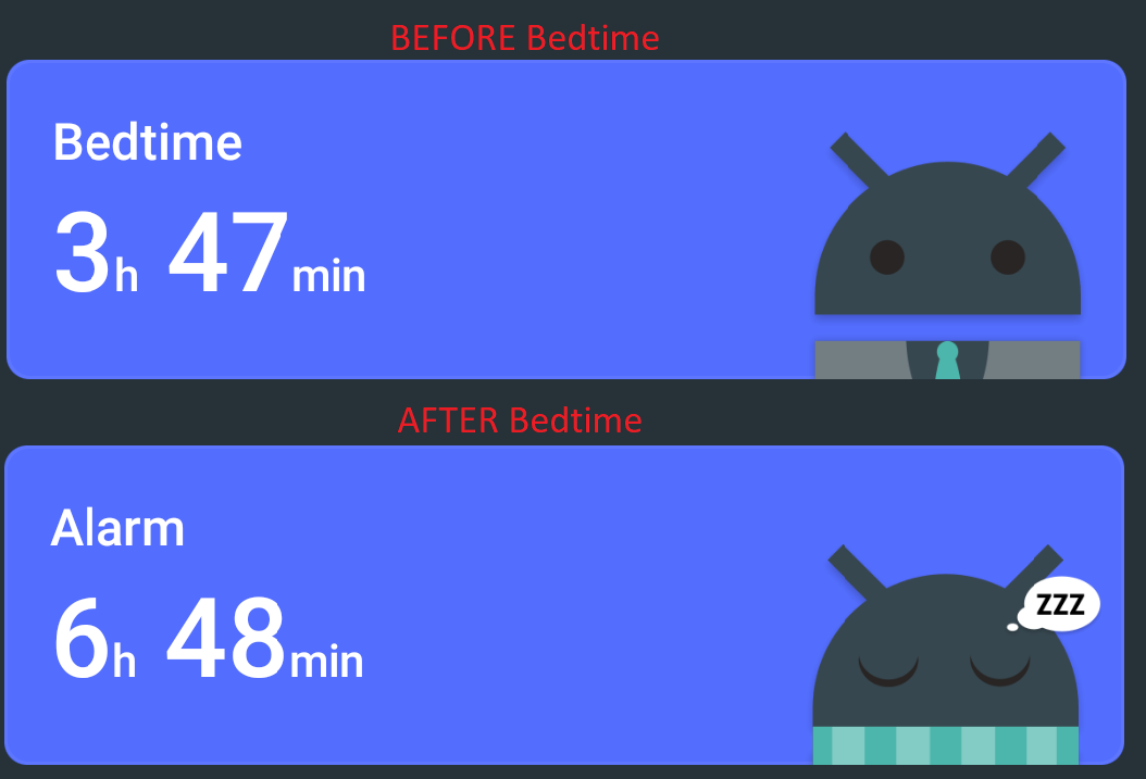 bedtime card