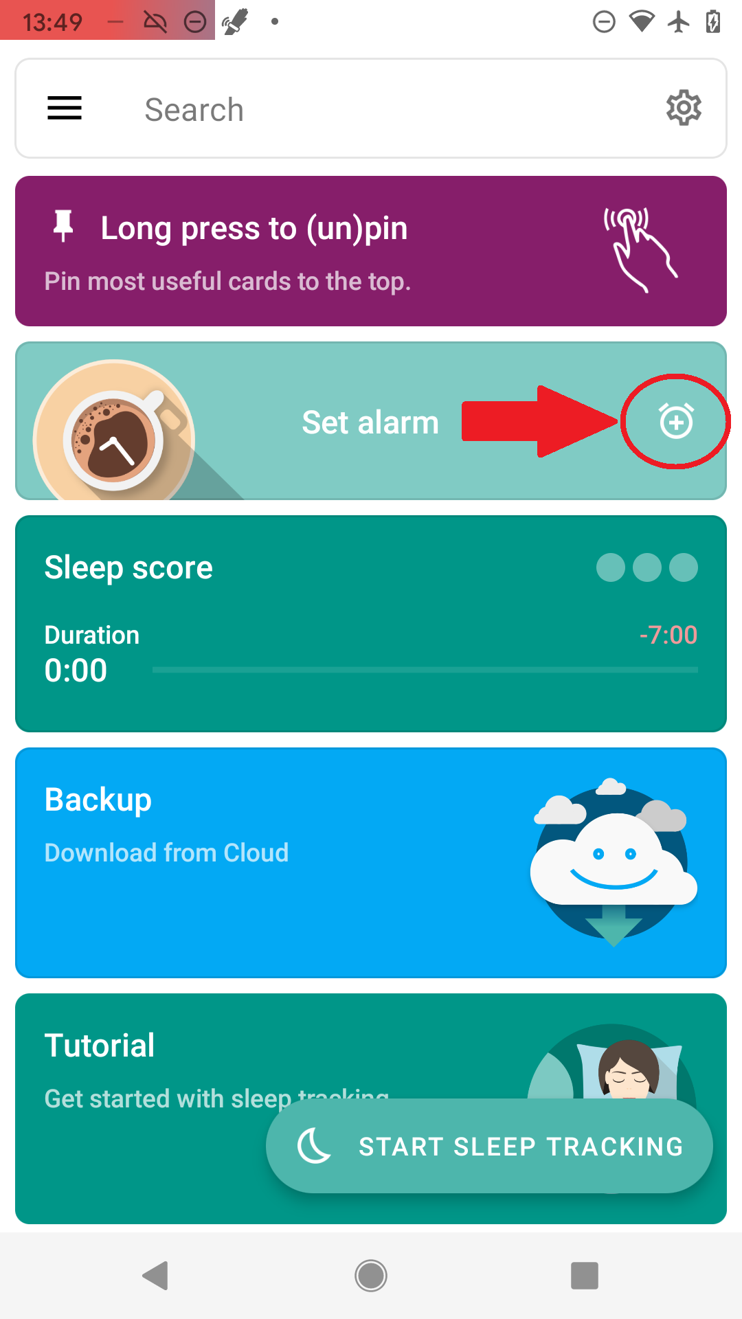 create alarm 1