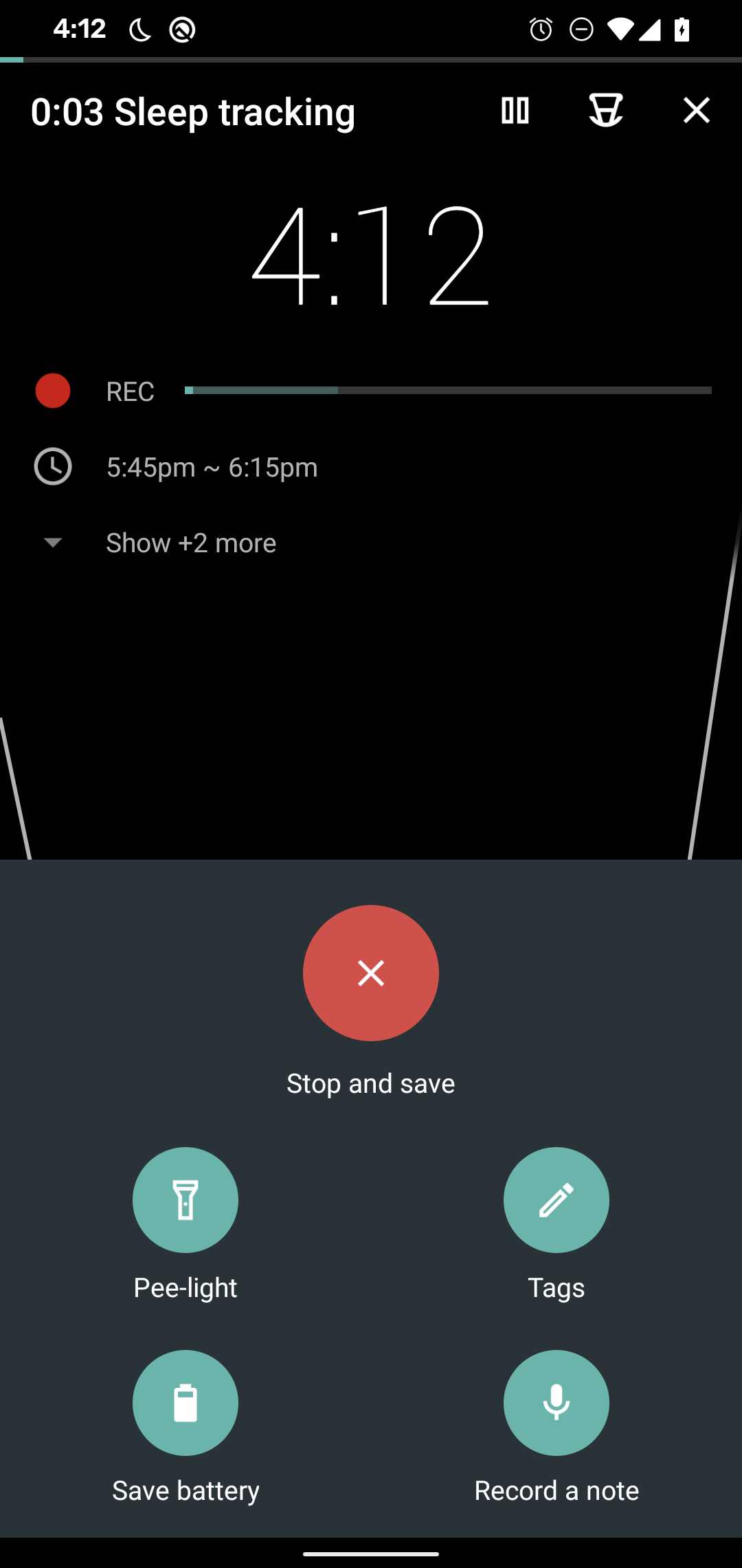 sleep tracking screen 2